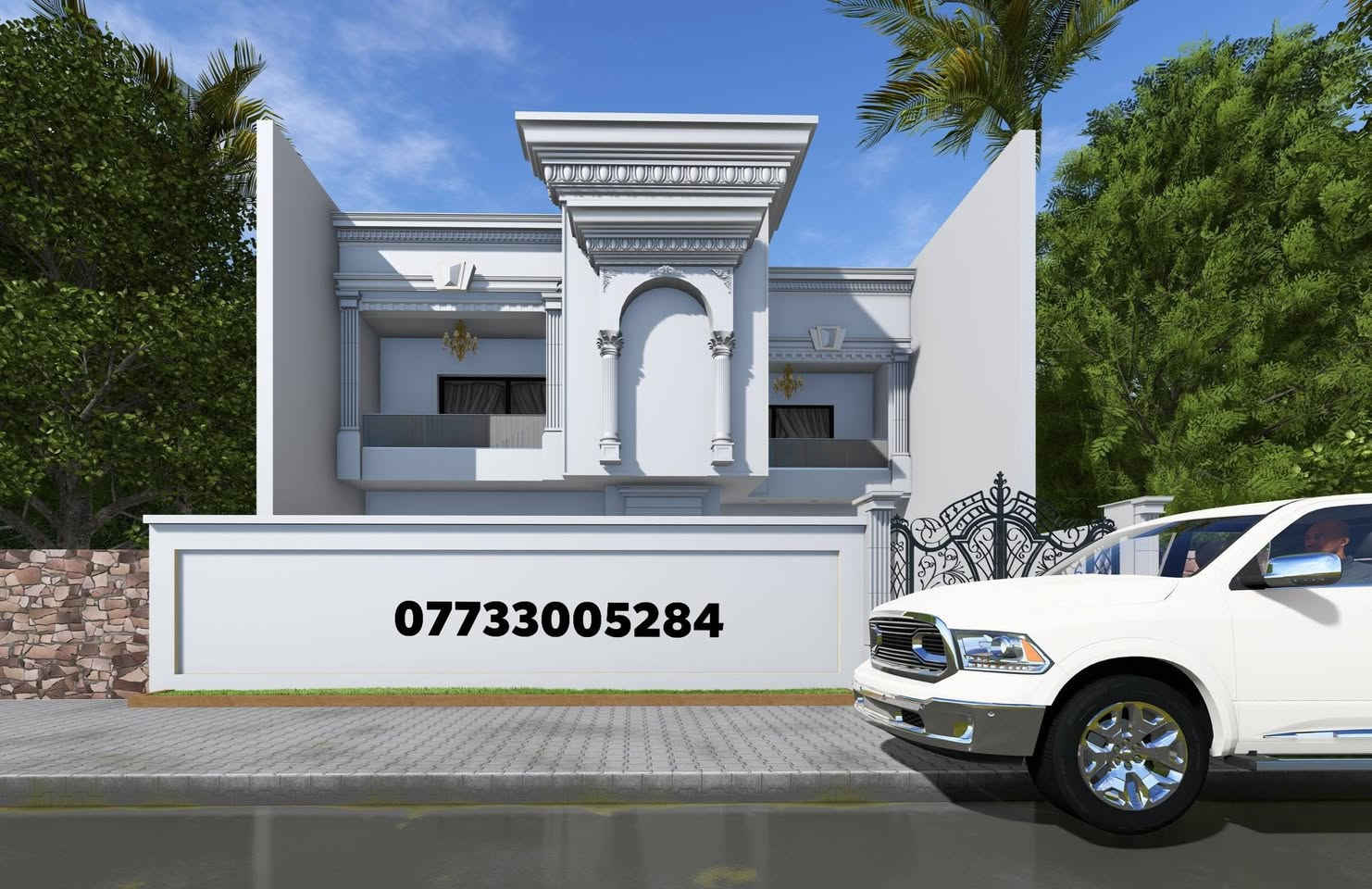 تصميم واجهة كلاسك في بغداد 
جمال واتقان و ابداع 
وبانسب سعر في بغداد مع فيديو 4k للتصميم مع مخطط قياسات 

للتواصل *********** او زيارتنا
 تصميم تنفيذ اشراف
