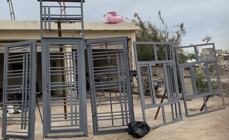 سلام عليك حداده(***********)واتساب حله
باب شباك متر 40الف اي نقشه حديد مليم ونص 

 

باب سلايت ارتفاع2*عرض3مع مزجج وصبغ500الف

عمل أبواب قاصه 250متر كامله مع صبغ حراري ونقل

عمل أبواب شكل القاصه متر 55الف مع صبغ 

 

عمل كرفانات حسب الطلب 

محجرات درج متر 50الف كامل

عمل درج خارجي ارتفاع 4متر مع محجر وصبغ650

عمل سقائف الكيسبان متر 28كامل

غرف سندويج بنل حسب الحجم 

ملاحضه نوعيه الحديد 2مليم والسعر يشمل الصبغ والتثبيت
