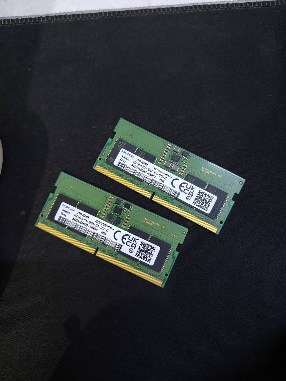 رامات لابتوب samsung اصلي مستخدم للبيع
مساء الخير
اخوان حدثت رامات لابتوبي و ذني القديمات ما بيهن شي بس ما احتاجهن بعد

الرامات 16GB كل واحد 8GB نوع DDR5 الحديث الي يجي ويه الجهاز  (lenovo legion) سرعتهن 5600

السعر 75 الف فقط للزوج و بيهن مجال
توصيل موجود


**إذا كنت صاحب هذا الإعلان وتريد حذفه لأي سبب، رجاءا أرسل رسالة إلى الدعم الفني**