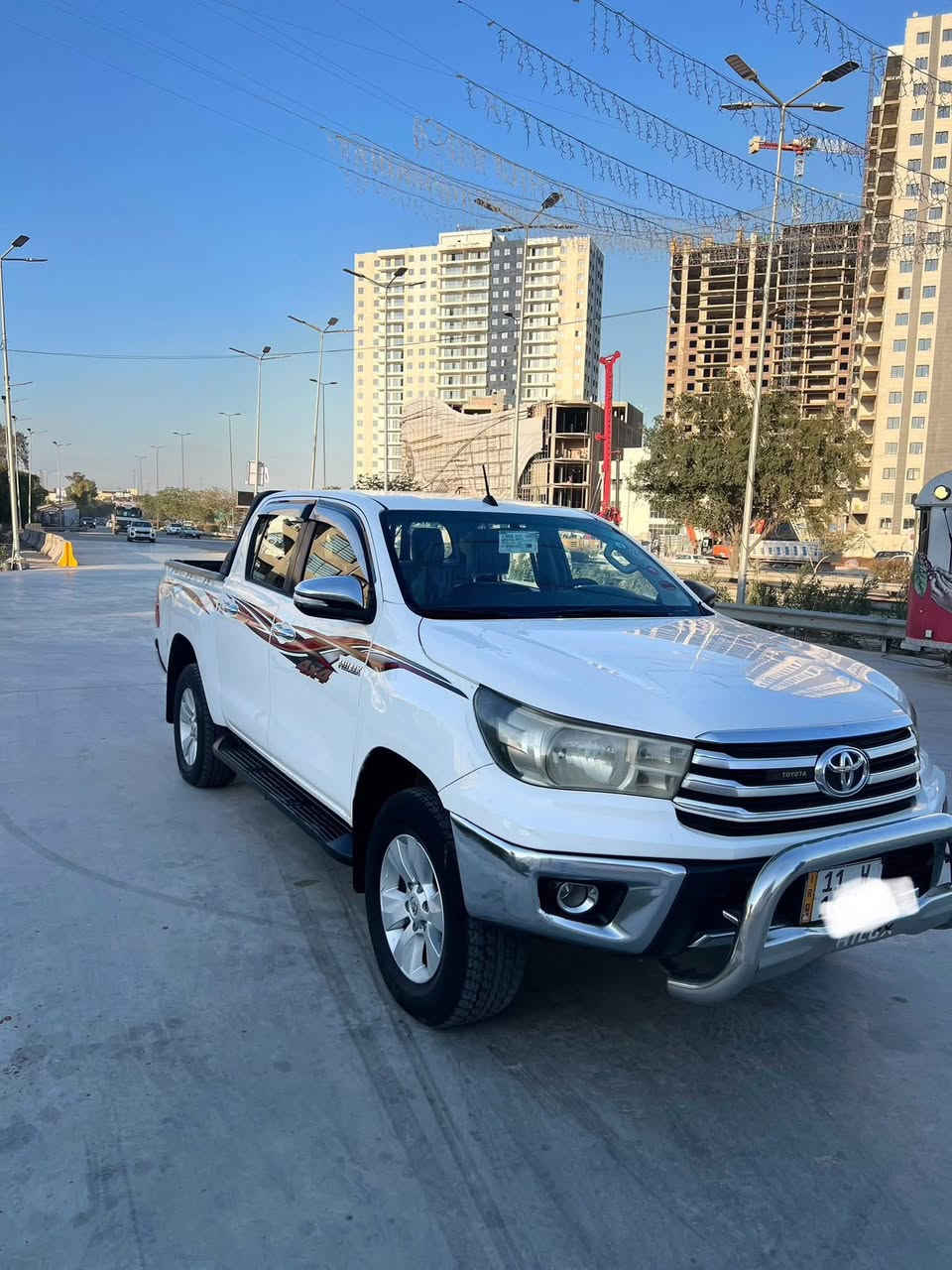 السلام عليكم
هايلوكس فور ويل للبيع
موديل 2016
سياره مكفوله من الصبغ والضربه 
مواصفات 
كير اوتماتيك
تحكم ستيرن
شاشة كامره حساس خلفي
رقم بغداد تحويل ثاني يوم
مكانها بغداد الاعظميه
السعر 240 وبيهه مجال
***********
