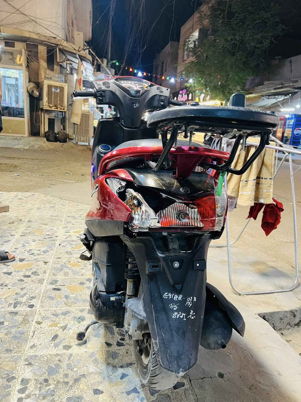 اكزز حديث موديل 2023 الدراجه البارحه صار بيها حادث مثل ماموضح عدكم بالصور واريد ابيعهه على حادثهه الدراجه رمبه نزلتهه بمليون ونص واريد ابيعهه ب 800 وبيهه مجال 
بغداد الحريه ***********
