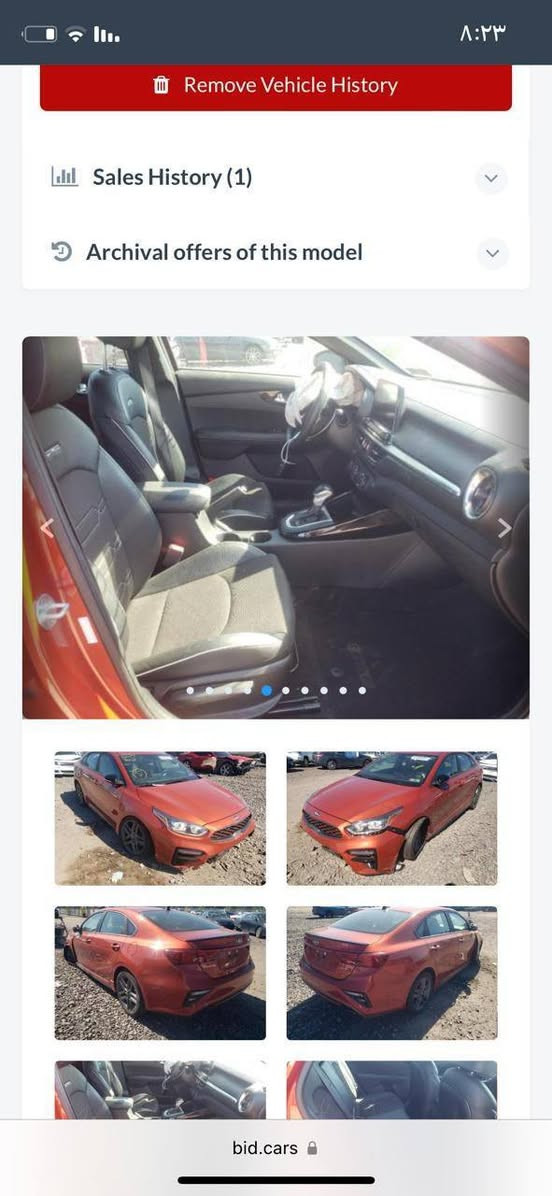 السلام عليكم فورتي ٢٠٢٠ جي تي لاين لون مشمشي رقم اربيل ماشية ٨٥ الف ميل السعر ١٥٠ وبيه مجال للاتصال على الرقم *********** مكان السيارة بغداد البياع الحادث مثل ما موضح بالصور والفيديو ايرباك استيرن فقط
