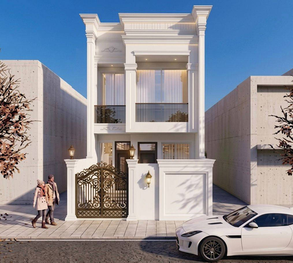 متابعينا الأعزاء نعرض لكم صور تصميم وتنفيذ واجهة بيت عرض 5.55 في بغداد منطقة زيونة  نمط النيو كلاسيك اكساء بالكامل فوم تركي ابيض حسب طلب العميل للاستفسار الاتصال على الرقم
***********
اساس العمران الهندسي للعمارة والديكورات الداخلية والخارجية #

