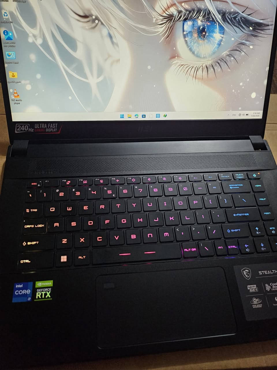 لابتوب للبيع Msi stealth gs66
نظيف جدا استخدام قليل كارتونته موجودة 
المواصفات 
i7 12700h 
Ram 16 5200hz مطور الى قطعتين 
Rtx 3070ti 8gb 
Ssd nvme 512 
Screen 1080p 240hz تقنية dsr استجابة عالية
 نظام تبريد تيربو 3 فانات 
طبعا كارت لابتوب يجي نسخة ال 3070ti ال هية  اقوة حته من لابتوبات 5060 بل اداء الخام 
لابتوب جدا قوي بل برامج الهندسية والعاب 
نظيف ويا كارتونتة وملحقاته 
السعر مليون و 450 الف 
رقمي ***********
