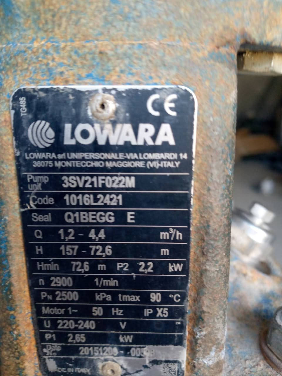 سلام عليكم 
محطة واحد متر الف لتر بساعة
محطه شركة أواب
مضخات ايطالية لوارا
+ خزان واحد ابو 5000 تالاف
المحطة بدون منبرين 
السعر/  مليونين 400 الف
العنوان / بغداد المعامل
للرقم /***********
متواجد واتساب
