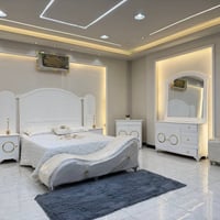نجارة عراقية • ٨ قطع • سرير ١٦٠×٢٠٠