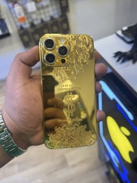 ايفون 14 برو ماكس بطاريه 88  نضافه 90%  ذاكرة 256 مطلي الذهب الاصلي   ...