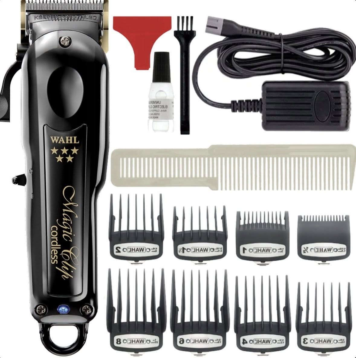Wahl cordless magic clip
مكينة اصلية من الوكالة مستخدمة قليل جدا  
***********
