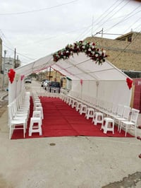 عندي فقط قماش ابيض مال جادر جمالي طول 12 متر للبيع 07715162918 بغداد ا...