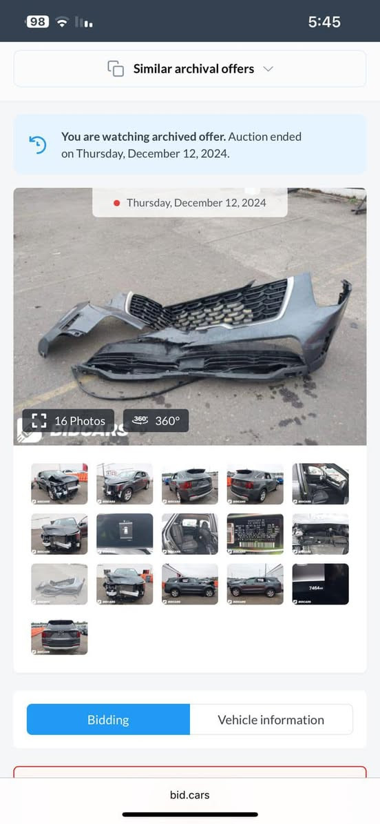 سلام عليكم سورنتو 2024 
7راكب مكينه 2500 ماشيه السياره 12 مايل 
حادث جاملغ وبنيد تبديل بلادي بدون دواخل بشرط 
صور الحادث بصوره 
السعر 247 رقم بغداد بسمي 
تواصل اتصل او واتساب
مكاني كربلاء 
 
***********
