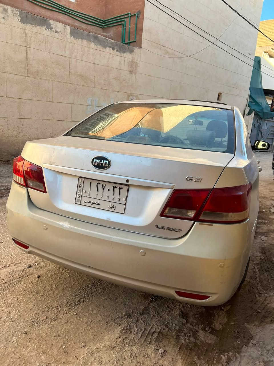 📣 إعلان بيع سيارة (بي واي دي - BYD G3)
المواصفات والتفاصيل:
 نوع السيارة: بي واي دي (BYD)
 الموديل / الفئة: G3 - محرك 1.5 CVT (اقتصادي جداً)
 ناقل الحركة (الكير): أوتوماتيك
 اللون: فضي (سيلفر)
 الرقم (اللوحة): بابل -   خصوصي

 

العنوان (مكان تواجد السيارة): بابل / الحلة

للتواصل والاستفسار: [0781279819]


**إذا كنت صاحب هذا الإعلان وتريد حذفه لأي سبب، رجاءا أرسل رسالة إلى الدعم الفني**