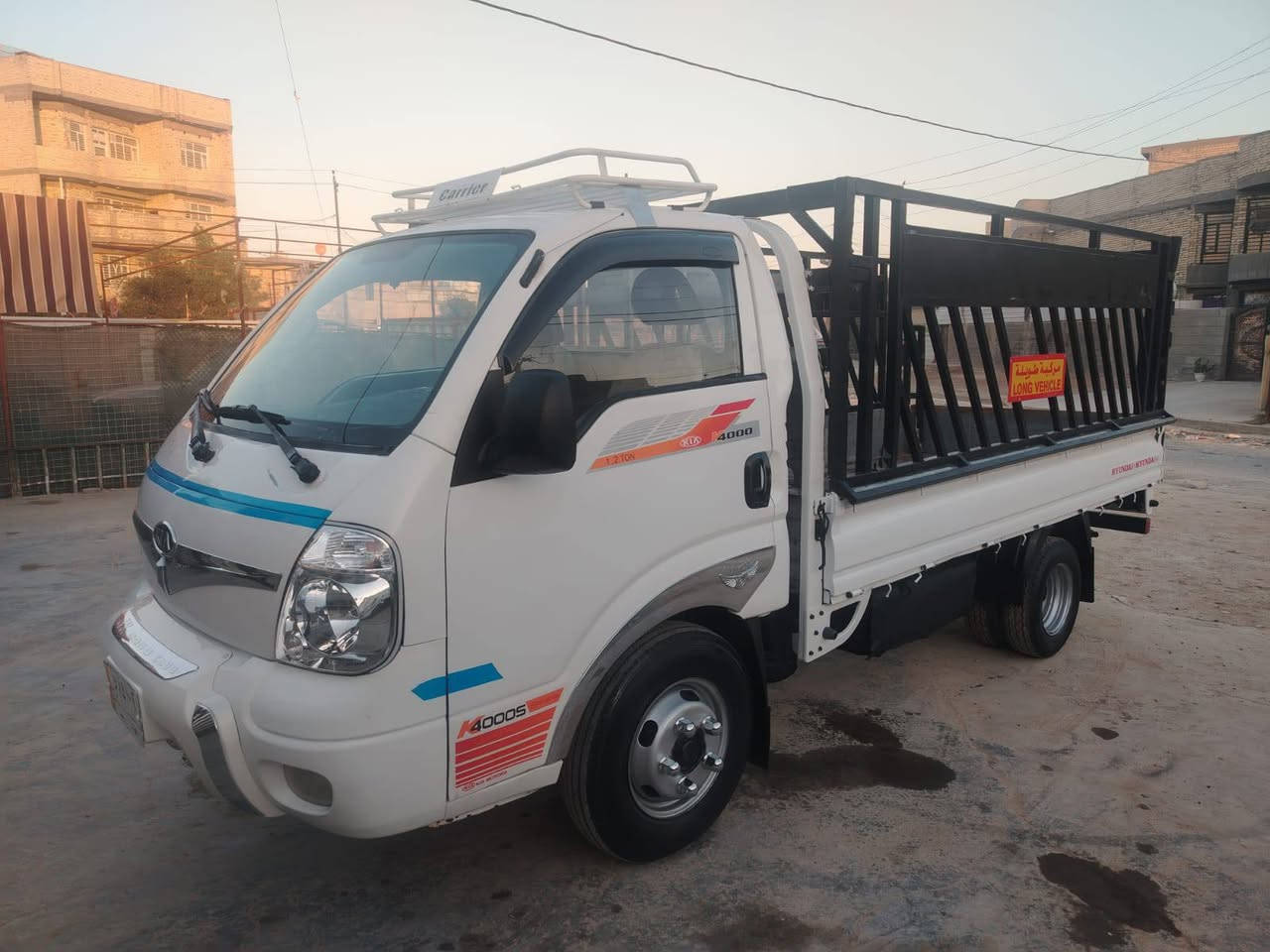 كيا فحل موديل 2010 محرك 3000 مفتوح بلادي
تك قمارة 9 جنكال
مكفولة من ضربة وكص صبغ مكانات بصيطة اثر جراد
شاصي مكفول 
حدادية تخم تاير امامي خلفي جدد 
شاشة + سنتر لوك + كامرة خلفية
سيارة جاهزة من كل النواحي 
رقم بغداد مشروع وطني سنوية نافذة 2024 تحويل مباشر 
السعر 95$ وبي مجال 
مكاني بغداد مدينة الصدر الاورفلي 
رقم الهاتف ***********
