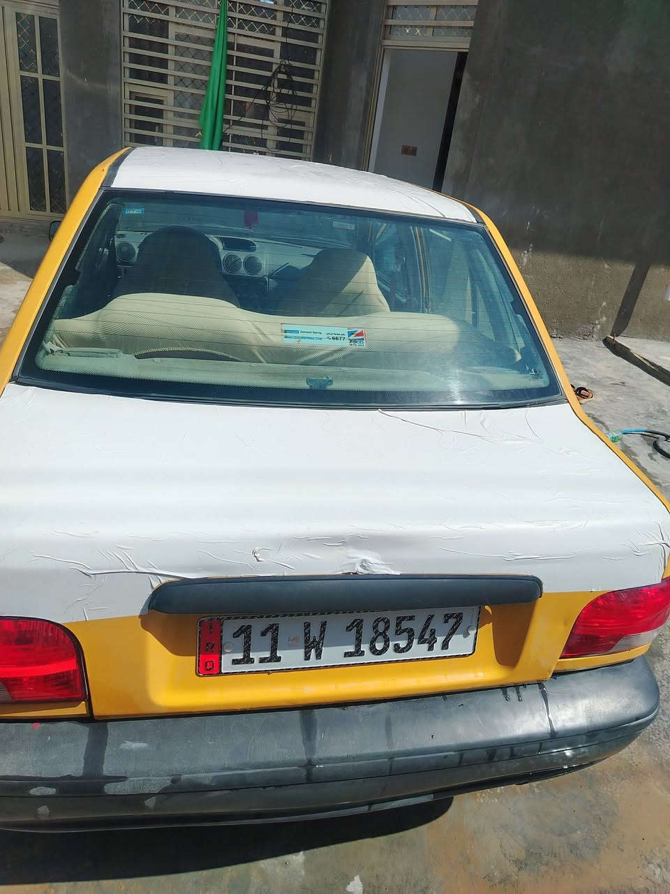 سلام عليكم سايبه لبيع موديل ٢٠١٥ رقم بغداد نكليزي مصفره هيه غرامات.. شاشه تبريد شقال عوزه بس غاز سيار طاكه براكيتات بيهه خياسات قليله محرك كير خير من الله سعر مناسب ٢٥ مكان بغداد تقاطع نهروان ***********

