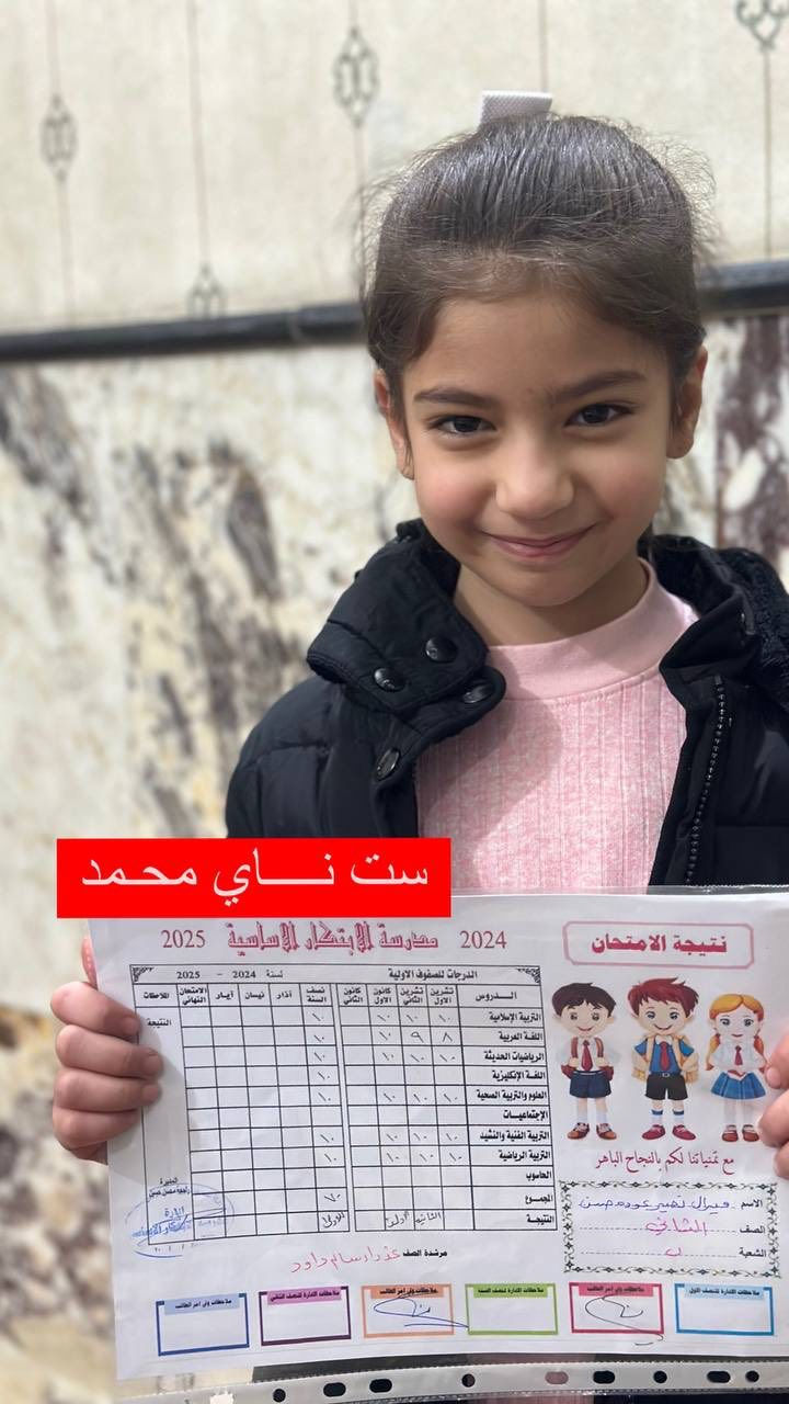 🔥🔥 إعـلان 🔥🔥🔥
تدريس خصوصي منزلي [ناي محمد]
لكافة المراحل الابتدائية
✨ عرض لفترة محدودة بأسعار تنافسية ✨
امتحانات نصف السنة (50) ألف فقط 😍
لا تحتار بمستوى أولادك.. تدريس خصوصي مكثف يتضمن:
✅ الإعادة بالشرح والترديد المستمر.
✅ امتحانات يومية لضمان الفهم.
✅ دعم نفسي وعلمي متكامل.
✅ خبرة وتجربة تضمن النجاح والتميز.
(هدفي ليس النجاح وإنما التميز) 🌟
⚠️ المقاعد محدودة جداً.. سارعوا بالحجز ⚠️
📍 العنوان: البلديات // شارع الكنيسة
📞 للحجز والاستفسار: ***********
