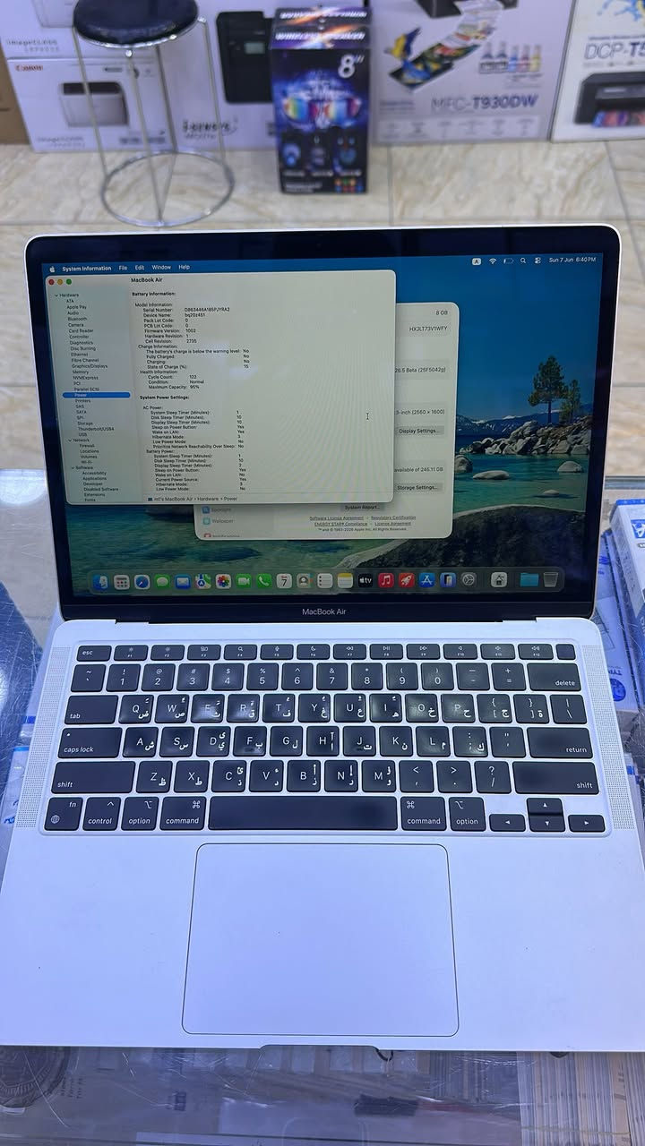 Air m1
Ram 8

Hard 256

نضافة 100%
لون سلفر

الملحقات الشاحنة فقط
باتري 95%

 السعر 690 الف 

***********
