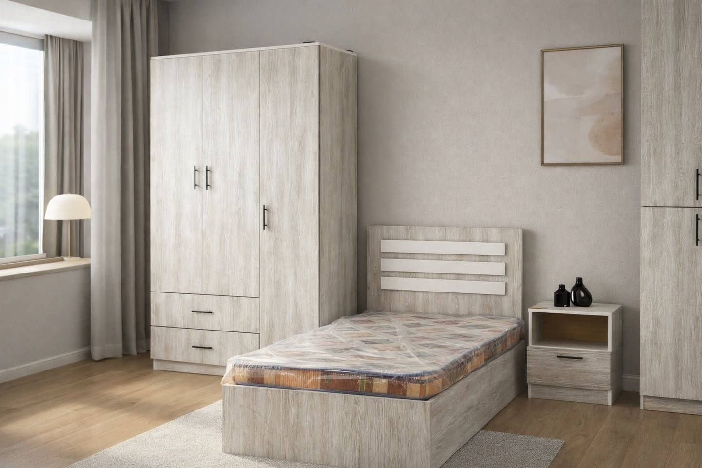 الاناقة لها رائي اخر تميز بأثاث منزلك معنا 🌹
غرفة نوم نفر - اسرة نفر - كنتور واحد باب 😍🌹

تفصال حسب الطلب الالوان من اختياركم
نوع الخشب MDF تركي درجه اولى

توصيل لكل المحافظات 
للاستفسار 
مراسله الصفحه او الاتصال 
***********
***********
