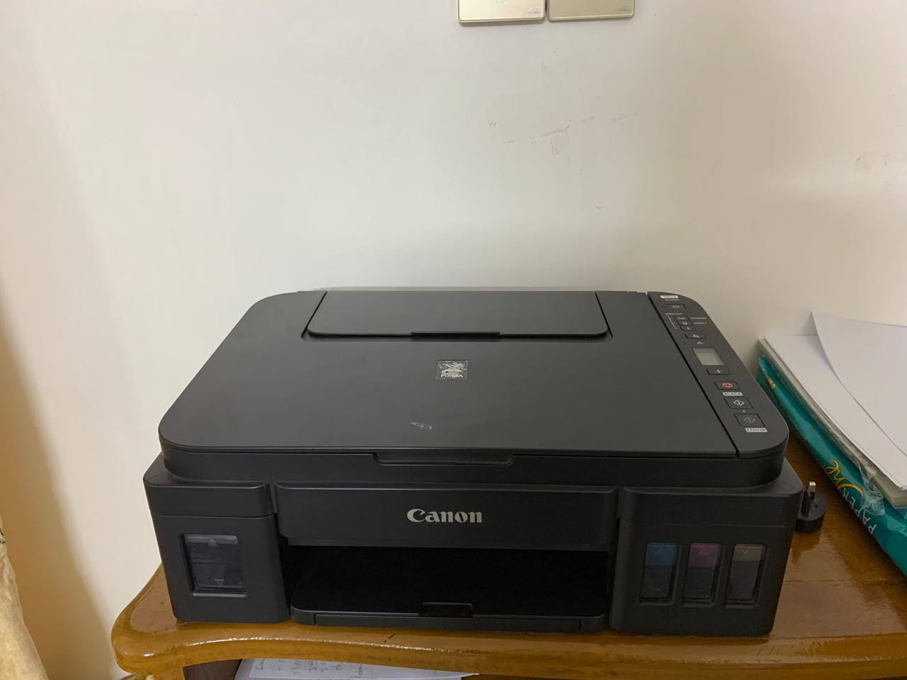 💰💰160 الف💰💰
🔥Canon pixma G3415🔥

طابعة-سكنر-استنساخ
💉منظومة احبار خارجية قابله الحقن💉 
تعطي مردود انتاج قدره
7000 الاف نسخة ملونة
12000 نسخة اسود
يمكن السحب من الهاتف مباشر عن طريق تطبيق شركة كانون
يمكن السحب من الحاسبة عن طريق الواي فاي وكيبل usp
يمكن سحب جميع اوزان الورق من 60 غم الى 300 غم

📩للاستفسار مراسلة الصفحة او الاتصال:***********
📍العنوان : بغداد - اليوسفية
🚖يوجد توصيل داخل بغداد فقط🇮🇶
