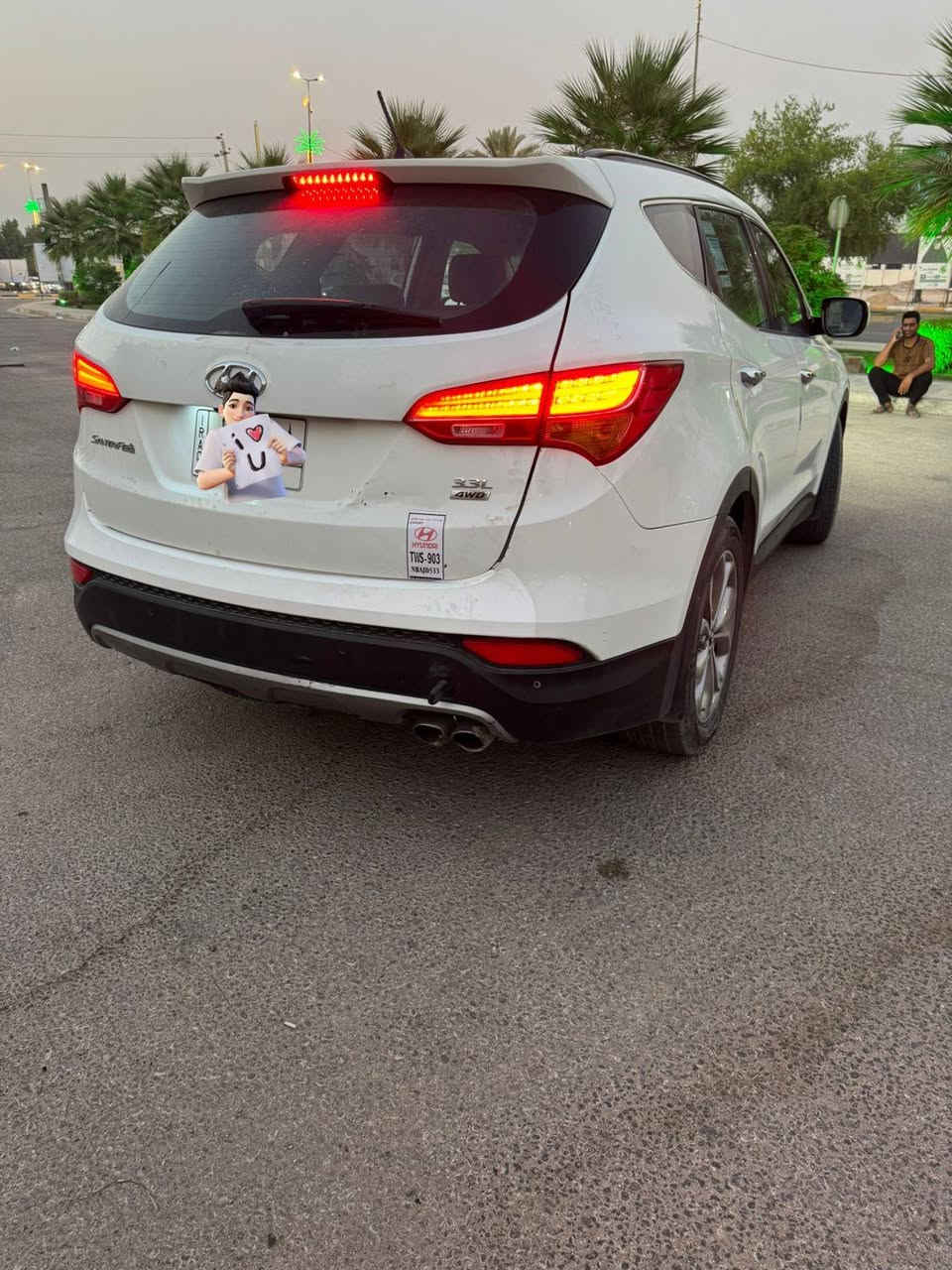 السلام عليكم سنتافي 14خليجي
سياره مكفوله فول مواصفات 6سلندر 7راكب فووريل دفع رباعي  تحكم سترين بنوراما سايدر بريك بصمه بردات خلفيه تبريد وتتفه كشنات كامره حساسات سياره هواي مواصفات بعد بيه منظومه تبريد جديده ومنظومه زنون تخم تاير سياره جاهزه عل اخر حبايه سياره بسمي تحويل مباشر سنويه 30 العنوان كربلاء السعر 180

 ***********
