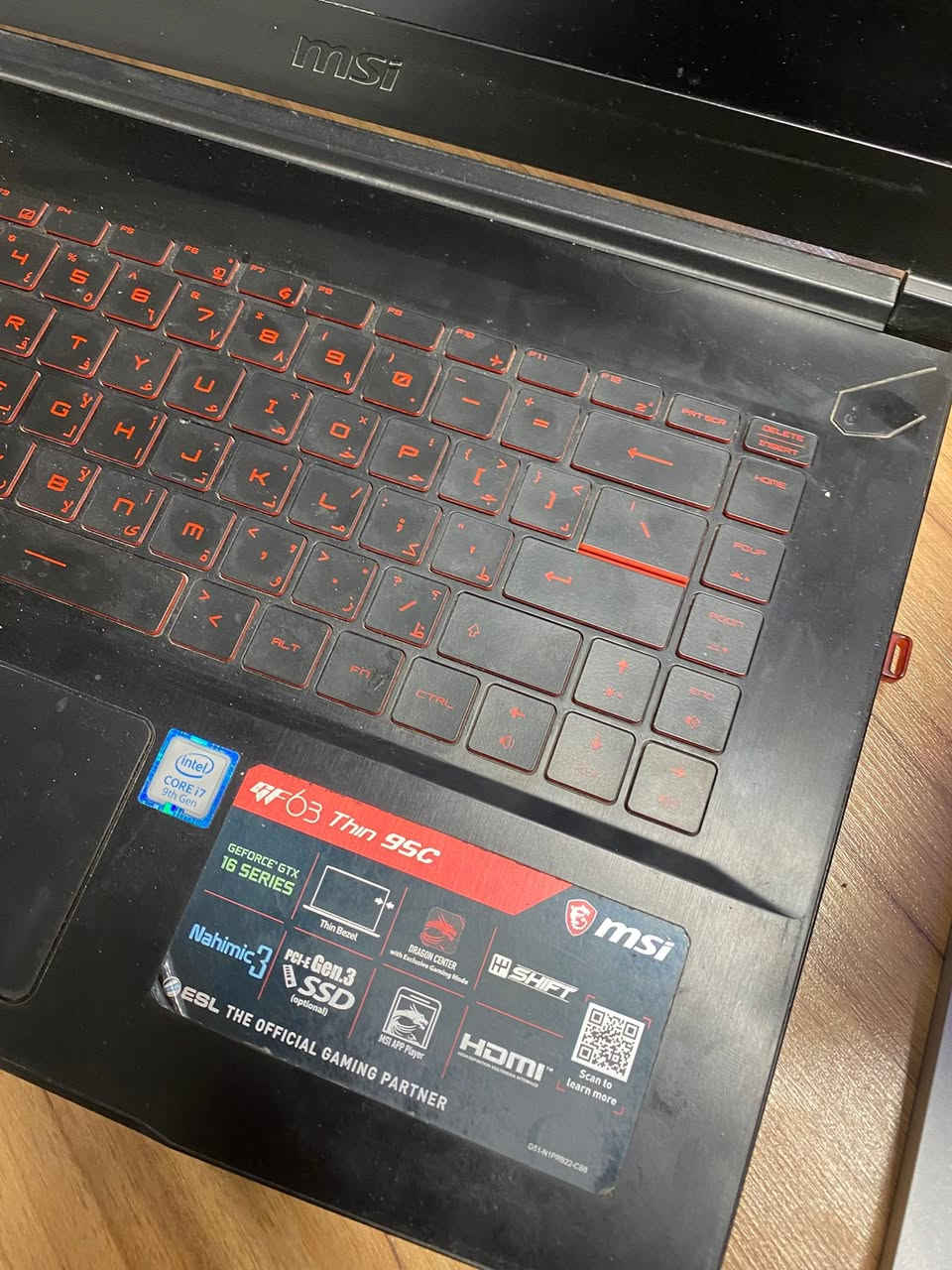 لابتوب msi گيمنك للبيع 

المواصفات 
Ram 16
Hard 256 ssd + 1 t
Gtx 1650 
Cori7 -9759h

يشغل كل البرامج الهندسية والالعاب وبرامج الرندر

السعر ٧٥٠ الف 

الحاسبة الثانيه   

Microsoft surface book

1-BOOK 3. NEW
CORE I7 10TH
RAM 32 GB
SSD NVME 512 GB
GTX 1650 4GB
13.5 4K TOUCH

دبل بطارية الشاشه تنفصل عن الكيبورت 
مع قلم وشاحنه وجنطة
السعر ٩٠٠ الف 

المكان نجف الاشرف 
 
***********
