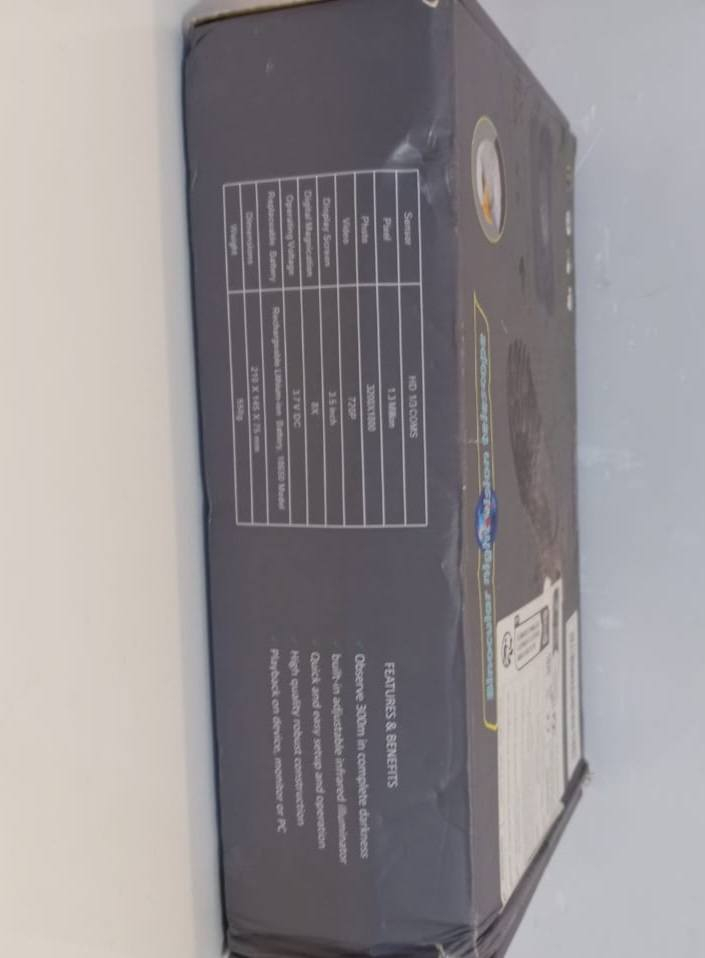 سلام عليكم ناظور ليلي نهاري شاشة
حجم كبير 
مع رام التخزين الفديو و الصور 
صورة دقة عالية
سعر ٥٠ قفل 

عنواني بغداد الشعلة 

ما عندي توصيل


**إذا كنت صاحب هذا الإعلان وتريد حذفه لأي سبب، رجاءا أرسل رسالة إلى الدعم الفني**