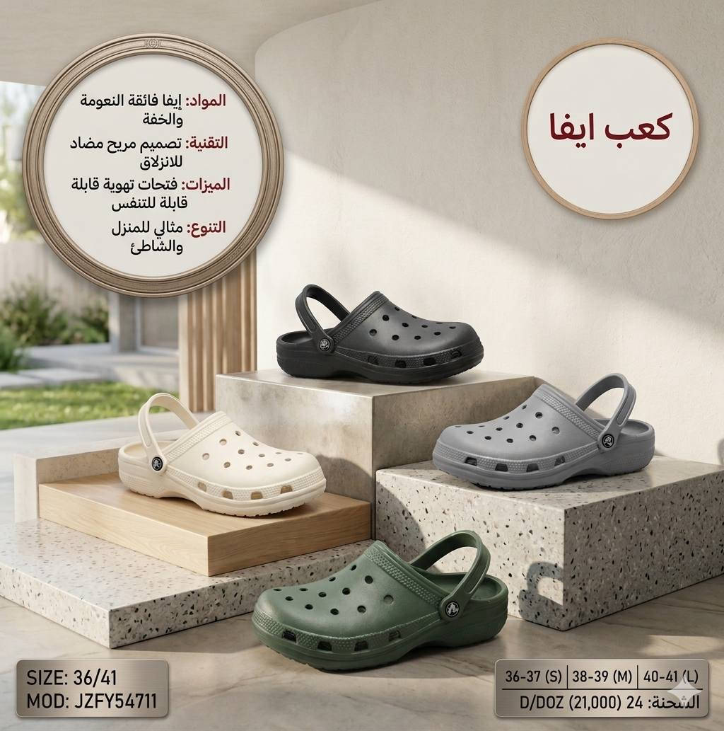 🔥 سليبرات رجالية درجة أولى 🔥خامة قوية، مريحة 💪ستايل مرتب يتحمل الاستخدام اليومي والسفر 👞موديلات شبابية وفخمة بأسعار جملة مناسبة

📦 تجهيز للمحلات والتجار
📲 للتواصل والحجز مراسلة الصفحة


**إذا كنت صاحب هذا الإعلان وتريد حذفه لأي سبب، رجاءا أرسل رسالة إلى الدعم الفني**