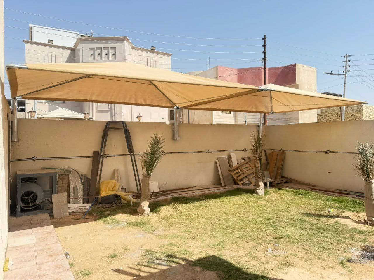 مضلات هرميه❤️
قماش استرالي مع ضمان 10سنوات✅
حديد ثقيل وباسعار جمله 
*********** 📲
اخوكم محمد النعيمي
