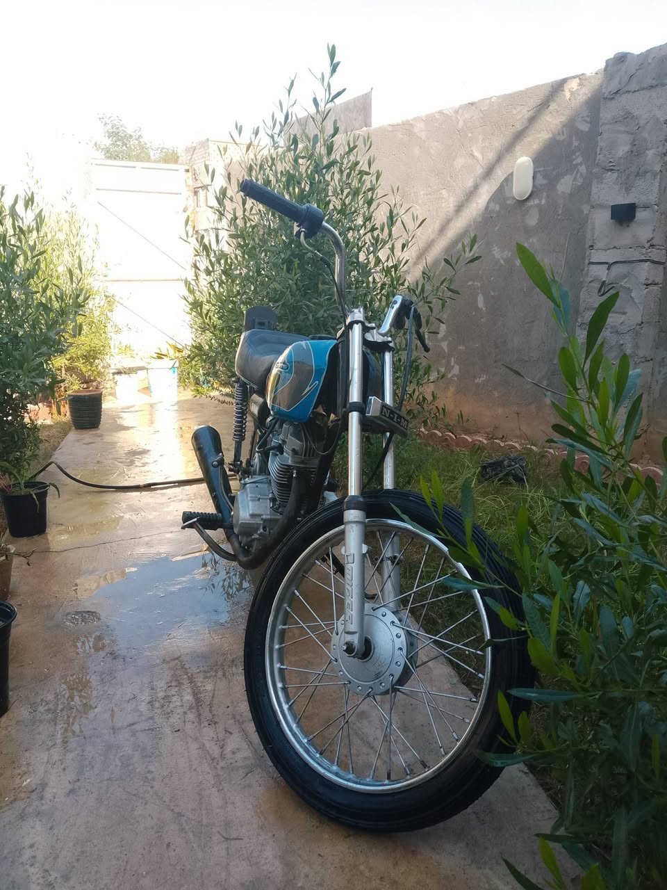 سلام عليكم دراجه للبيع الدراجه حلوه ومكينته ناعمه السعر ٣٠٠ وبيه مجال الطيبين العنوان ديالى بعقوبة الوثبه الرقم ***********
