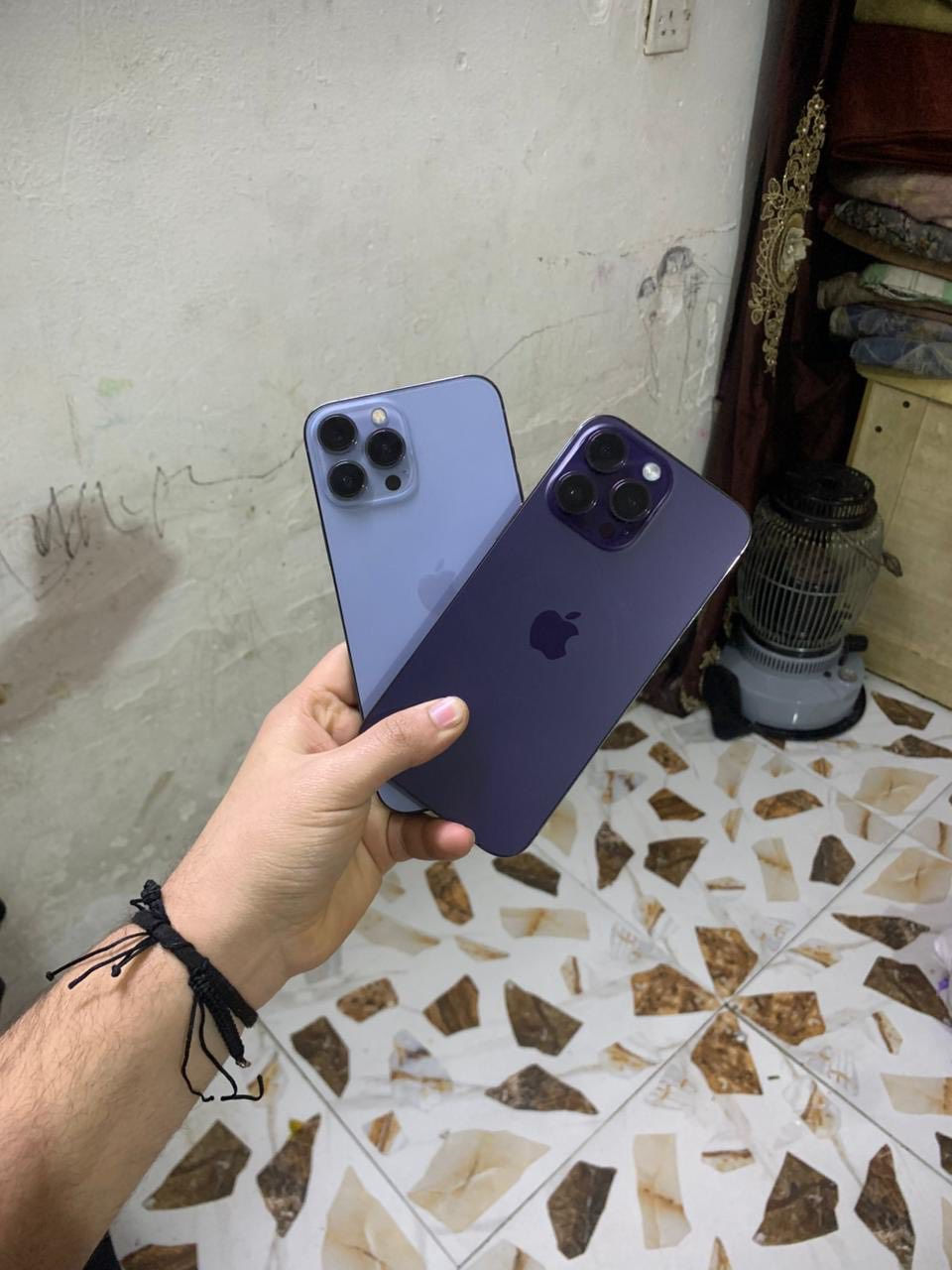 14برو ماكس
256بطاريه79

ماستر شرق اوسط 

ألون البنفسجي كله شغال

كامرات✅اتصال ✅سيمكرت✅فيس متوقف الباقي مكفول  النضافه كدامك مابي مشكله الجهاز

السعر500وبي مجال 
الثاني 

13برو ماكس

256بطاريه100مستبدل

ألون البحري كله شغال 

كامرات ✅اتصال✅سيمكرت✅فيس يشكل مرات يشتغل ومرات لا✅بدون عطل أو مشكله     نضافه قويه

شاشه 3خيارات مستبدل مال شركه شرط 

120هيرتز وين متريد افحص  

السعر475وبي مجال

مكاني بغداد مدينه الصدر الاجهزه يرهمن مراوس ويرهمن بيع راسلني وتدلل رقمي ***********
