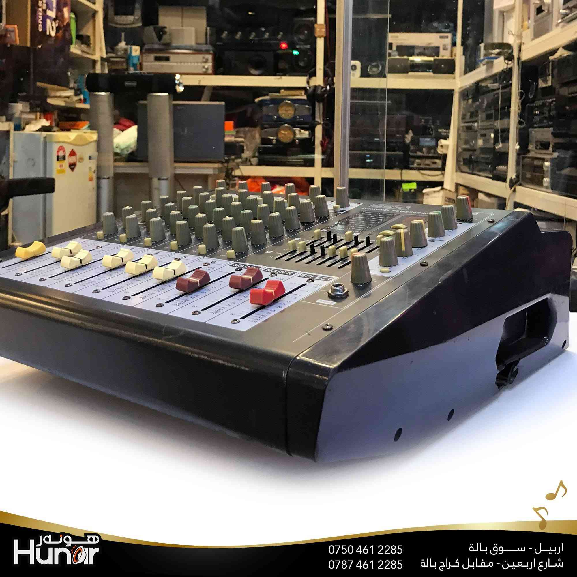 MAX P6 POWER 280 Watts  6 CHANNEL POWERED MIXER
( کوردی • عربي )

🟢توصيل موجود الي جميع المحافضات
🟡گەياندن هەیە بۆ هەموو شوێنێک

🟠مــعـرض هــونـەر
🔸للـصوتــیات(امبلیفایر• سماعة• رادیو• انتیك• مایكروفون)
🔸عــنـوان• اربیل سوق بالة • شارع اربعین
🔸مـوبایـل• ***********
                   ***********

🔵پـێـشانـگای هــونـەر
🔹بۆ ئامێری دەنگی و کارەبایی(ئیمپلیفایر• سەماعە• ڕادیۆ• مایکرۆفۆن)
🔹ناونیـشان• هەولیر • بازاری لەنگەی ٤۰م
🔹مـــۆبـایـل• 
***********
***********

•••••••••••••••••••••••••••••••••••••••••••••••••••
#iraq #kurdistan #duhok #zaxo #hawler #karbala #slemani #erbil #baghdad #kurd #kurdish #akre  #karkuk #kuwait #najaf
#amplifier #audio #subwoofer #sound #music #audiophile #bass #stereo #amplifiers #speaker #soundsystem #speakers
#اربيل #العراق #بغداد
