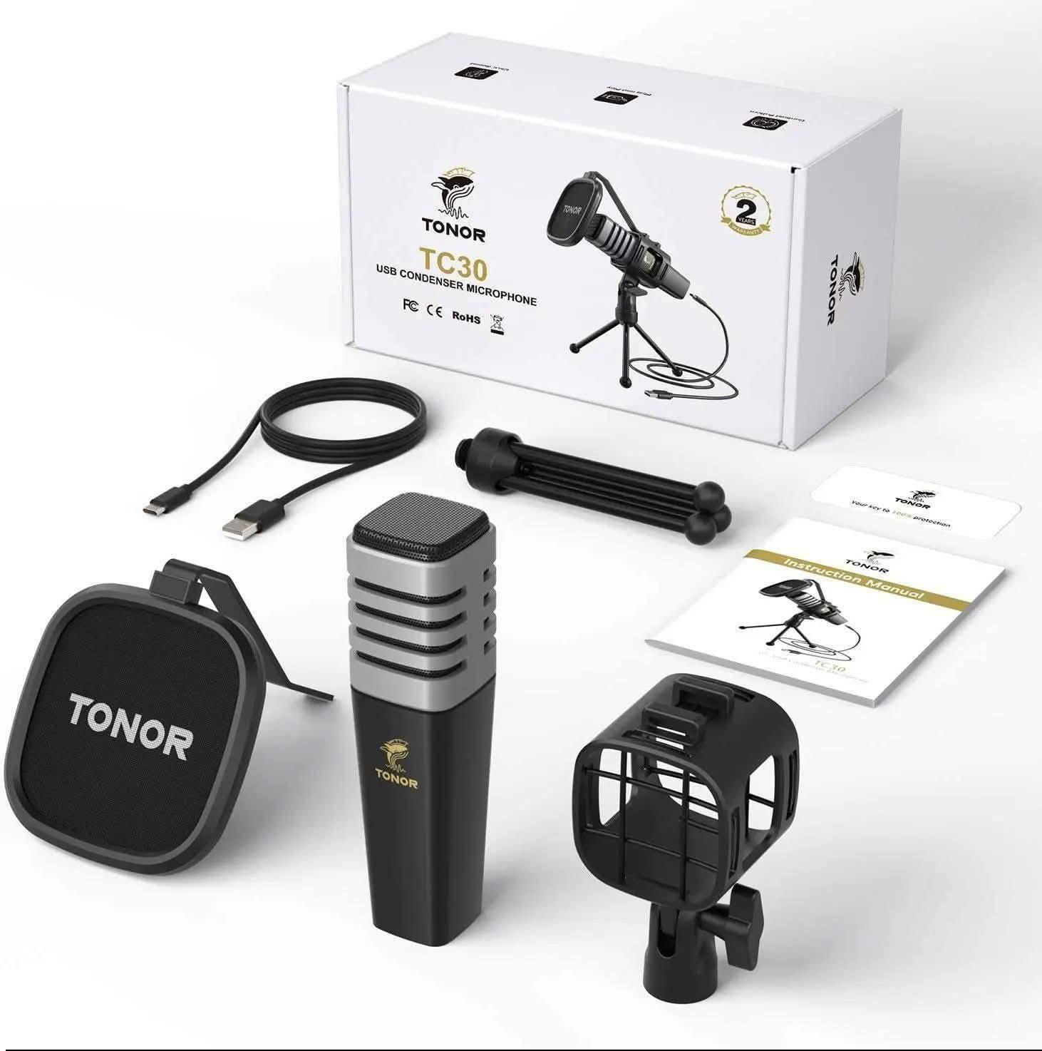 السلام عليكم ورحمة الله
مايكرفون استوديوا احترافي TONOR TC30 
USB باله امازون بالباكيت 
يستخدم ايضآ للبث المباشر مع الربط على الكومبيوتر
السعر المطلوب 25


**إذا كنت صاحب هذا الإعلان وتريد حذفه لأي سبب، رجاءا أرسل رسالة إلى الدعم الفني**