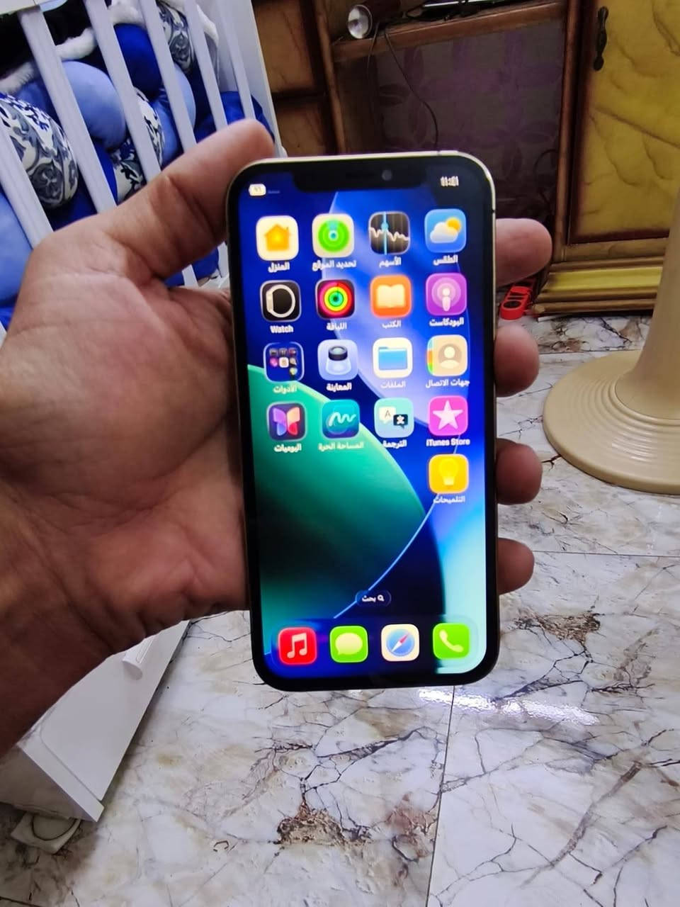 سلام عليكم شباب من رخصه الادمن عندي 12 برو للبيع
ايفون ١٢ برو فقط لون ذهبي جهاز نضيف جدا
مبدل شاشه اصليه تفصيخ 3خيارات
مبدل بطاريه 100 
ذاكرته 128 كيكا بايت
ببجي 60 فريم
جهاز غني عن التعريف
سعره 275 الف جماعه ال200 مابيع 

مكاني بغداد حسينيه مال راشديه ***********

