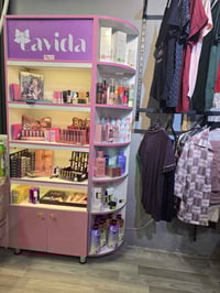 عارضة خشب كوزمتك • ستاند اكسسوارات دوار • حي الجامعة بغداد