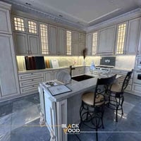 مطبخ كلاسيك • خشب سنديان • السليمانية