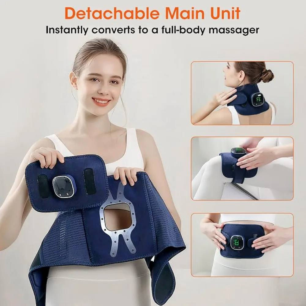 هذا المنتج هو حزام تدليك ومساج متعدد الوظائف للخصر والظهر. 
الوظائف الأساسية: يوفر تدليكًا بالاهتزاز مع خاصية التسخين بالأشعة تحت الحمراء لتخفيف الآلام واسترخاء العضلات. 
مناطق الاستخدام: يمكن استخدامه على الخصر، الظهر، الرقبة، والبطن لتخفيف التوتر والضغط. 
المميزات التقنية: يحتوي على بطارية مدمجة قابلة لإعادة الشحن للاستخدام اللاسلكي، مع إمكانية التحكم في درجات الحرارة ومستويات الاهتزاز. 
تصميم مريح: مصنوع من مواد ناعمة ومرنة، ويتميز بخاصية الإغلاق التلقائي للأمان.


**إذا كنت صاحب هذا الإعلان وتريد حذفه لأي سبب، رجاءا أرسل رسالة إلى الدعم الفني**