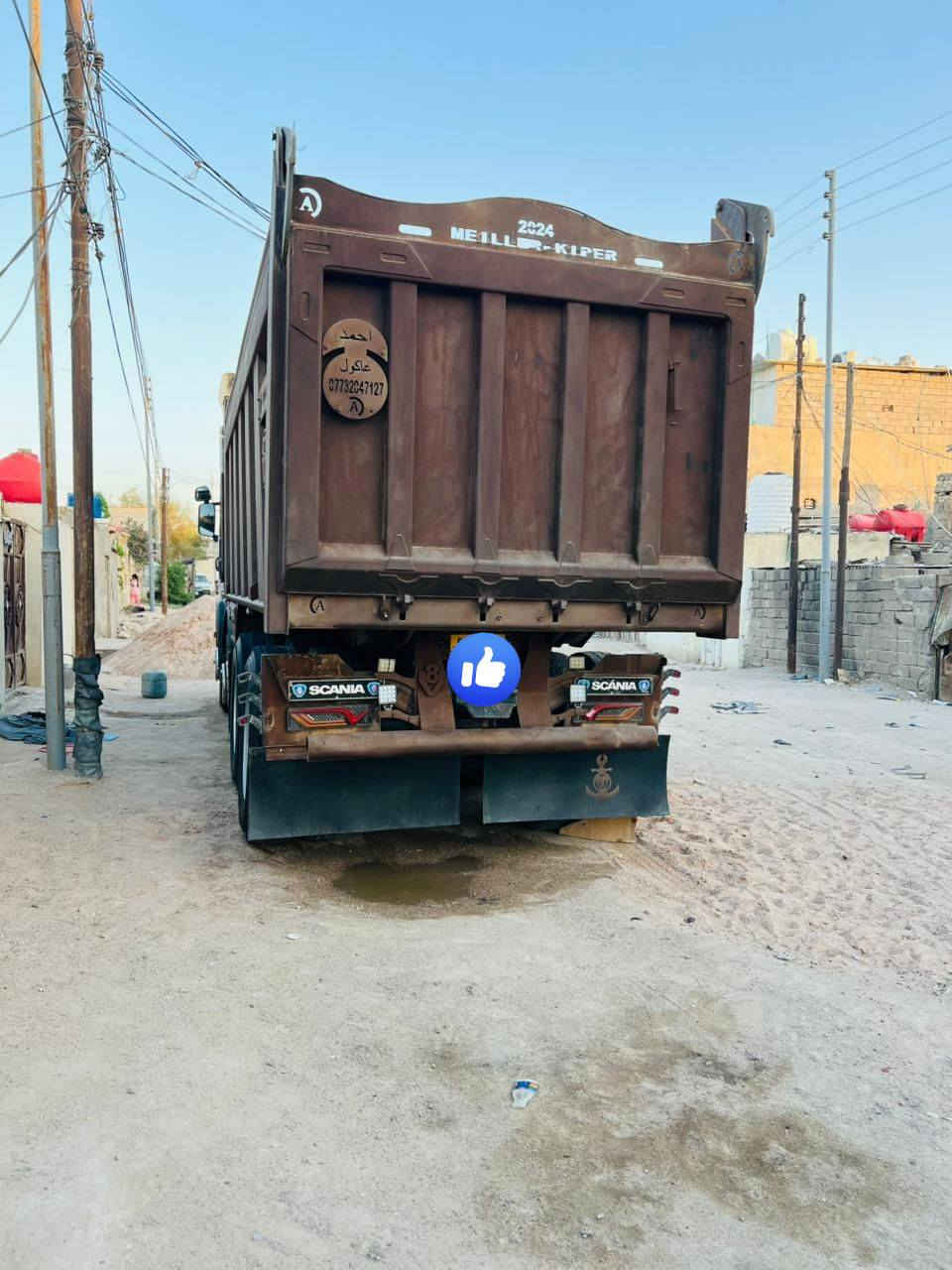 سلام عليكم
سكانيا قلاب موديل 2011 عكرب رقم اربيل تحويل مباشر سياره جاهزه مكينه 500  /8سلندر كير 1000راجز تخم تاير تبريد شغال مكاني بصره *********** ////***********
