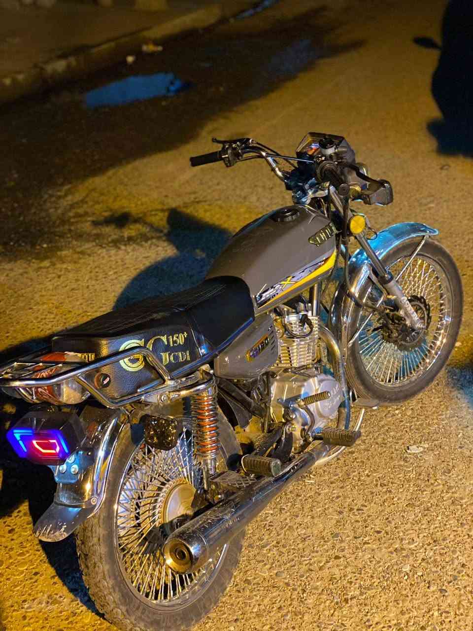 سلام عليكم دراجه سونيك موديل 23 للبيع محرك كبس دراجه نضيفه كهرباءيات شغال اي عيب مابي شرط نقص برغي مابي سعره 575 بي مجال ***********
