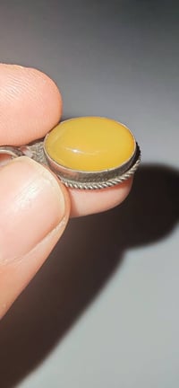 عقيق يماني • اطار فضة • مختوم للرزق