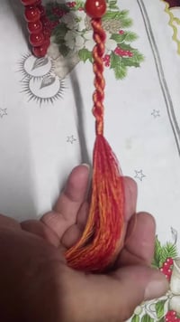 مسبحة • ٣٣حبة • شرابة حرير