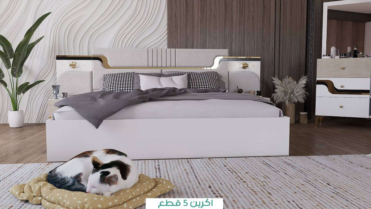 غرفة عرسان كاملة 5 قطع جديدة باكيت ١٠٠% للأستفسار عن السعر وبي مجال ***********
يوجد واتساب
