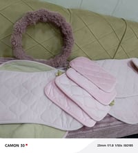 تغليف مقاعد • وردي • ١٠ قطع