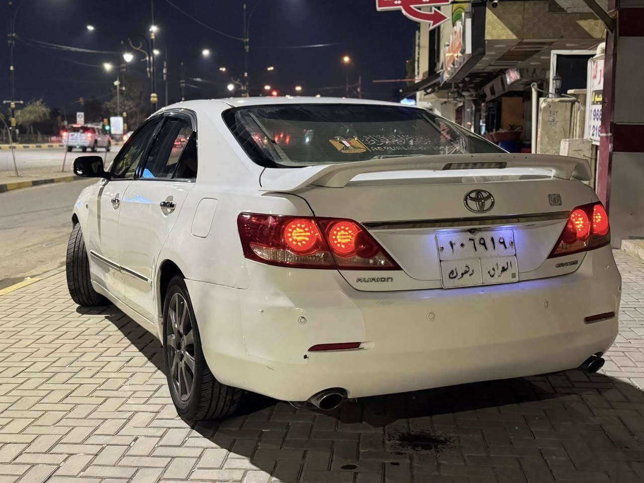 تيوتا اريون ٢٠٠٧ مواصفات كراند (الفول)
بصمة
بصمة صندوق
بصمة ابواب
كشنات جلد+كهرب
فتحه سقف
برده خلفية كهرباء بلادي تنزل ويا البك
حساسات
مرايات كهرب
تحكمات ستيرن
كروز سرعة
منظومة زينون
شاشة+كامره
محرك v6 
تبريد منظومة جديدة
وارد خليجي باب خلف السايق صبغ وبيها بارد بخشم الجاملغ الامامي جهة السايق السيارة بدون دواخل  رقم دهوك شرط التحويل  السعر ٨٨ وبيها مجال 
واتساب 
***********
