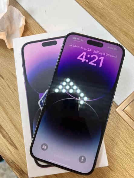 السلام عليكم  14pro max للبيع ذاكره 256 
بطاريه ٨٧🔋 تفحص حاسبه لا مرفعه ولا شيء 
الجهاز نورمل ما مفتوح جديد نظافه 100‎%‎
زلغ ما بيه وتر بروف الجهاز جديد 
المكان : المحمودية
السعر: مليون و300 وبيه مجال بسيط كُلش
الرقم:***********
