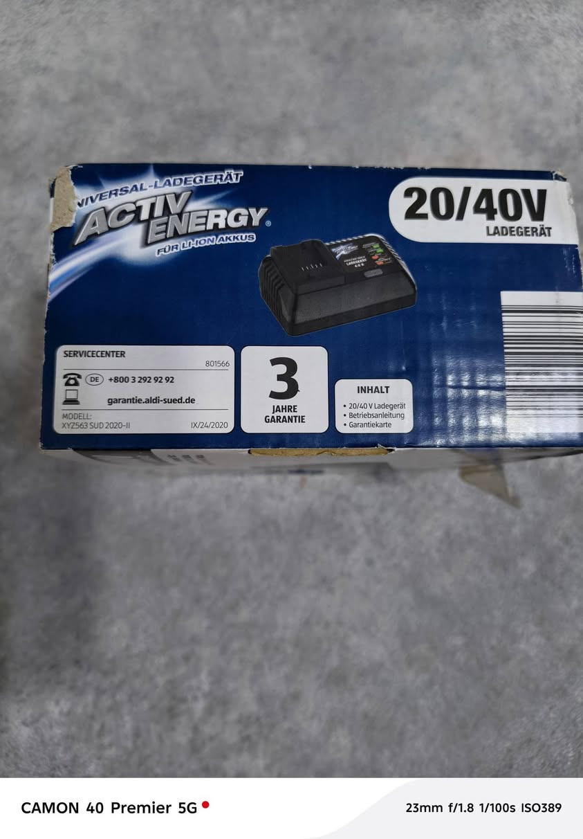 السلام عليكم
للبيع 

شاحن بطاريات الليثيوم  

الشامل للأدوات اللاسلكية بجهد 20 فولت أو 40 فولت. 

لبطاريات الليثيوم أيون

شاحن 20/40 فولت

مناسب لـ: بطارية ACTIV ENERGY 20 فولت بطارية ACTIV ENERGY 20/40 فولت


**إذا كنت صاحب هذا الإعلان وتريد حذفه لأي سبب، رجاءا أرسل رسالة إلى الدعم الفني**