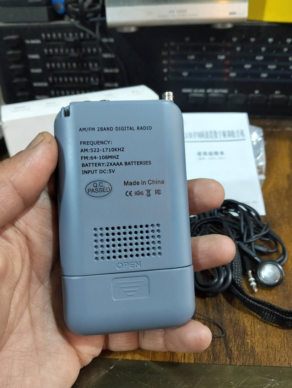 راديو جيب صغير
موجات الراديو FM AM 
جهاز جديد بالكارتون مع جميع ملحقاته 
السعر 25 الف مع التواصل 
للحجز المراسله على الخاص


**إذا كنت صاحب هذا الإعلان وتريد حذفه لأي سبب، رجاءا أرسل رسالة إلى الدعم الفني**