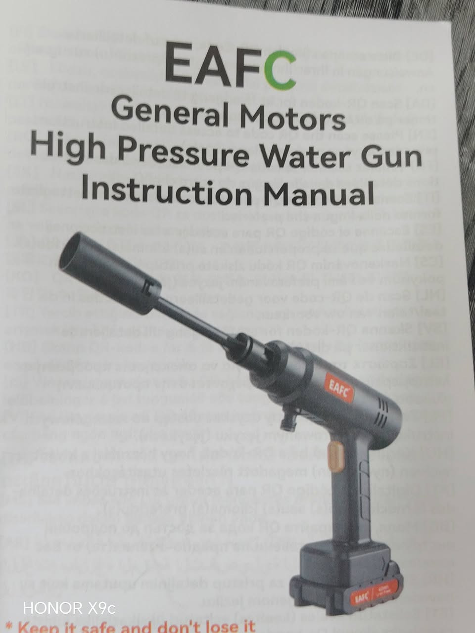 فارة غسل ‏EAFC‏ عالي الضغط 500 وات 60 بار  شحن
بطارية ليثيوم غسيل السيارات وكافة اعمال التنظيف العميق
السعر عل الخاص حبيبي


**إذا كنت صاحب هذا الإعلان وتريد حذفه لأي سبب، رجاءا أرسل رسالة إلى الدعم الفني**