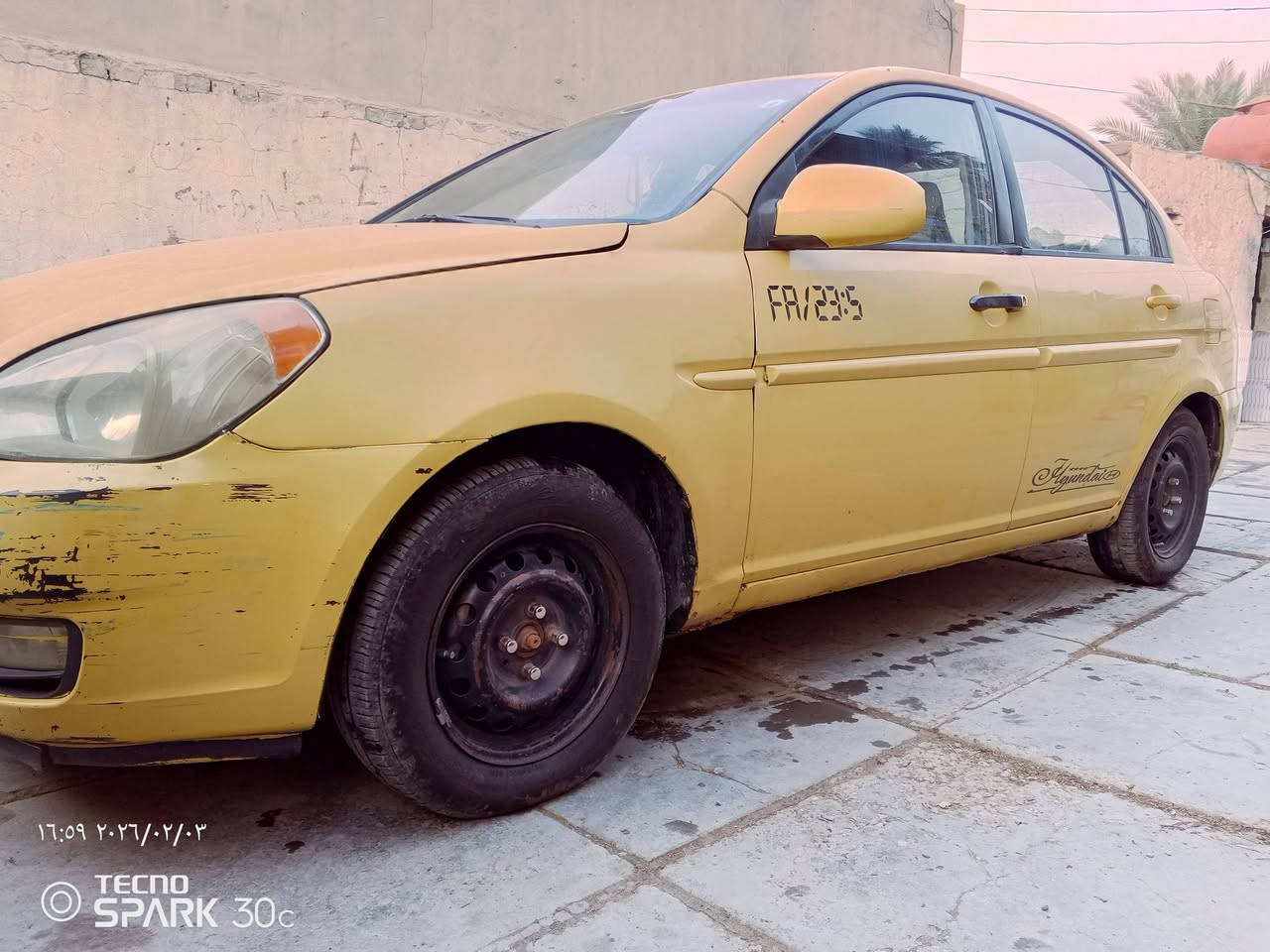 اكسنت موديل 2009 وارد امريكي اسمي جاهزه حداديه تخم تايرات مكينه جديده ***********
