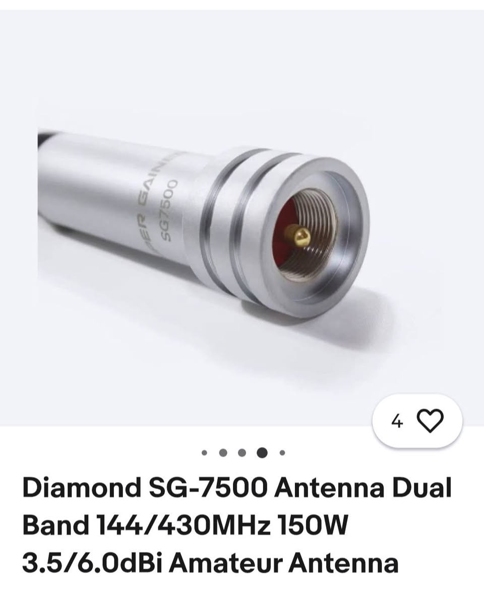 السلام عليكم ورحمه الله اخواني متوفر جمله مفرد بخدمتكم ان شاء الله.
هوائي السيارة ياباني اصلي  Diamond SG-7500:المواصفات الكهربائيةنطاقات التردد:نطاق VHF (2 متر): 144 - 148 ميجاهرتزنطاق UHF (70 سنتيمتر): 430 - 450 ميجاهرتزملاحظة: يدعم الاستقبال فقط (Receiving Only) على تردد 300 ميجاهرتز.قوة الكسب (Gain):على تردد 144 ميجاهرتز: 3.5 ديسيبل (3.5 dBi)على تردد 430 ميجاهرتز: 6.0 ديسيبل (6.0 dBi)أقصى طاقة إدخال (Max Power): 150 واطالمقاومة الكهرومغناطيسية (Impedance): 50 أومنسبة موجة VSWR المرتدة: أقل من 1.5:1 (مما يضمن كفاءة إرسال عالية).التصميم والنوع (Phasing)نوع موجة نطاق 144 ميجاهرتز: 1/2 wave C-Load موجة شعاعية مستقلة (لا تحتاج لتأريض الهيكل).نوع موجة نطاق 430 ميجاهرتز: 2x5/8 wave موجة شعاعية مستقلة.المواصفات الميكانيكية والهيكليةالطول الإجمالي: 1.06 متر (أي ما يعادل 41 بوصة تقريباً)الوزن: 330 جرامنوع الموصل المدمج (Connector): UHF ذكر وهو المعروف بـ PL-259 (أو MP)اللون والخامة: فضي مصنوع من الكروم والستانلس ستيل المقاوم للصدأ لعوامل الطقس الخارجية
يتميز هوائي Diamond SG-7500 بخاصية "Fold-over" التي تسمح له بالانثناء.إليك أهم المعلومات حول هذه الخاصية:الغرض منها: صُممت هذه الخاصية لتسهيل مرور المركبة في الأماكن ذات الارتفاعات المنخفضة، مثل مواقف السيارات أو تحت الأغصان، دون تعريض الهوائي للكسر.طريقة العمل: يتميز الهوائي بوجود مفصل (tiltable whip section) يسمح بإمالته يدوياً عند الحاجة.الجودة: الهيكل مصنوع من مواد متينة مثل الفولاذ المقاوم للصدأ لضمان استمرارية الأداء رغم التعرض للاهتزازات والعوامل الجوية..


**إذا كنت صاحب هذا الإعلان وتريد حذفه لأي سبب، رجاءا أرسل رسالة إلى الدعم الفني**