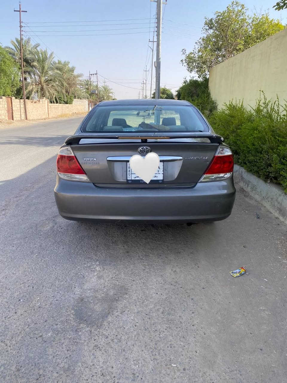 🚘 للبيع كامري 2006 وارد أمريكي - رقم بغداد 🚘

✅ محرك 4 سلندر
✅ تبريد وتدفئة 
✅ كير مكفول
✅ صدرها مكفول 
✅ شاشة لمس
✅ كامرة خلفية
✅ كشن كهربائي
✅ مكفولة من الضربة 
✅ صبغ حزام للجمالية
✅ سنوية 28
✅ ثاني يوم تحويل

💰 السعر: 83  $ وبيها مجال 

📍 العنوان: سامراء - الحويش
📞 ***********

الله يبارك لصاحب النصيب. 🚗🤝
