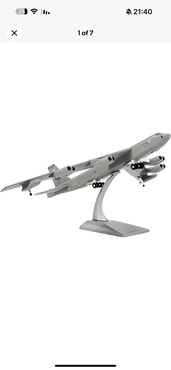 مجسم طائرةB-52 🇺🇸🏴‍☠️
حجم 1/200 
معدني
85 الف 

Airplane model B-52 Stratofortress 1:200 metal


**إذا كنت صاحب هذا الإعلان وتريد حذفه لأي سبب، رجاءا أرسل رسالة إلى الدعم الفني**