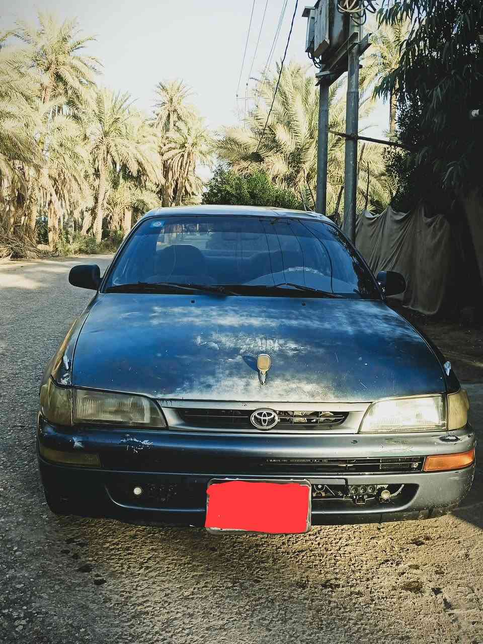 السلام عليكم  سياره كورلا  مديل 94 رقم نجف   مكينه 1800سياره  جاهزه محرك كير  مكفولات لاتنقيص ولا تبخير تخم تاير جديد تبريد شغال دواخل نضيفه بأسمي سياره ماناقصها غير بس الصبغ وشي بسيط مكانها الديوانية قضاء المهناويه سعرها مناسب لاستفساراكثر خاص او عل   الرقم. ‏‪***********‬‏
